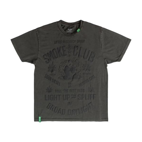 PANDA SMOKE CLUB TEE - PIGMENT BLACK