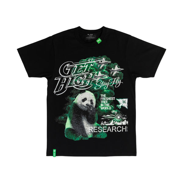 PANDA SMOKE TEE - BLACK