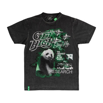 PANDA SMOKE TEE - OIL WASH