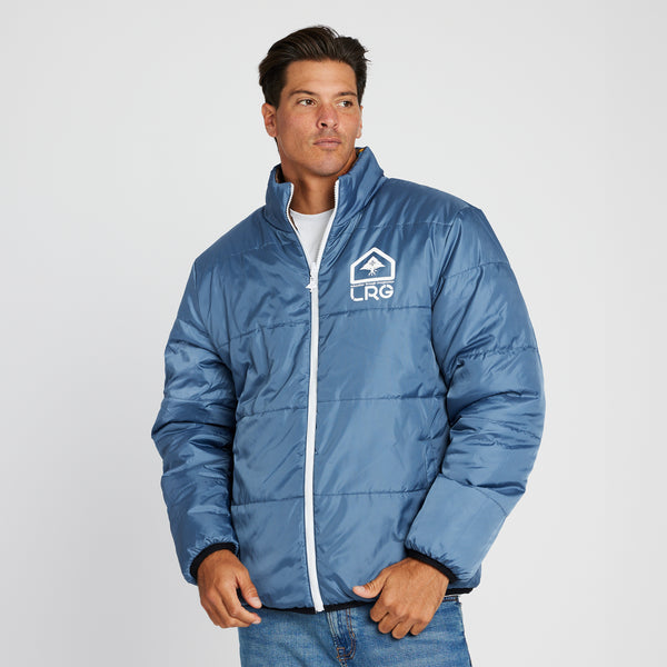 DESERT PIXEL REVERSIBLE PUFFER JACKET - BISON