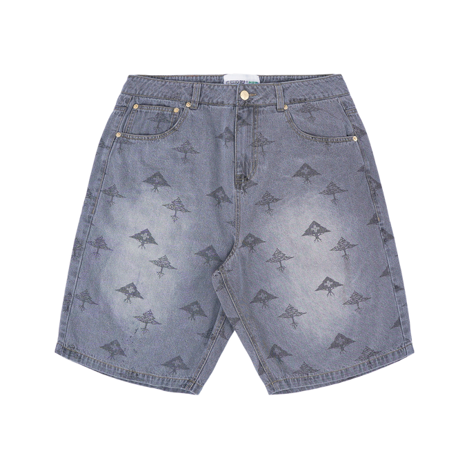 TWO TREE 4 SEVEN DENIM SHORT - Black Wash