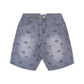 TWO TREE 4 SEVEN DENIM SHORT - Black Wash