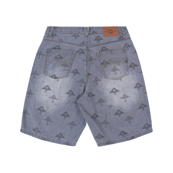 TWO TREE 4 SEVEN DENIM SHORT - Black Wash