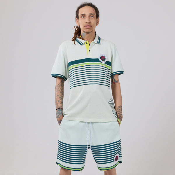 LAST RESORT PIQUE POLO - LIGHT JADE