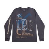 TRACK AND FEEL VARSITY L/S TEE - CHARCOAL