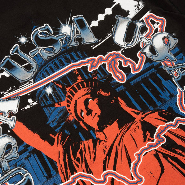 USA GRAPHIC TEE - BLACK