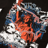 USA GRAPHIC TEE - BLACK