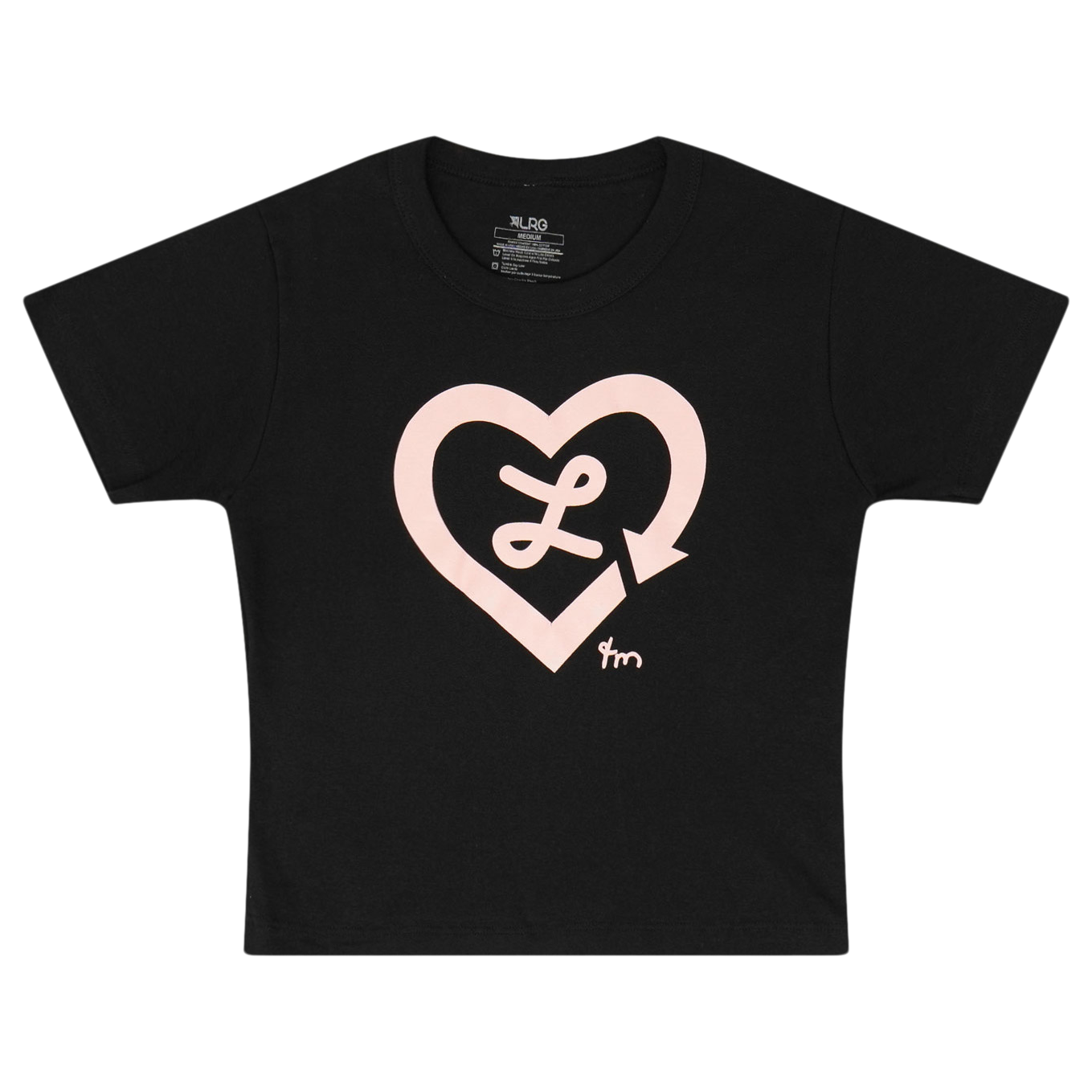 Baby Tee Heart - Black