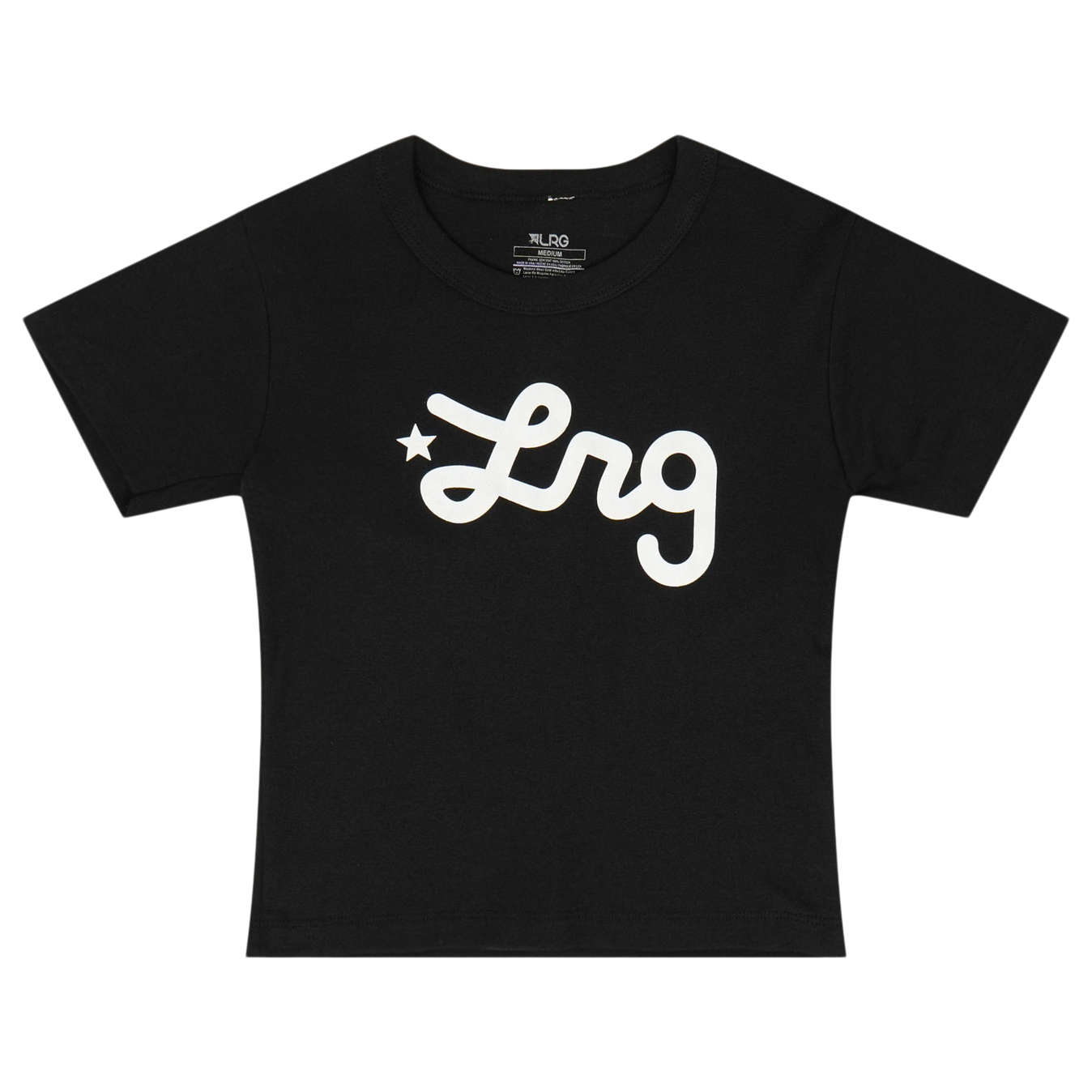 Baby Tee Script - Black