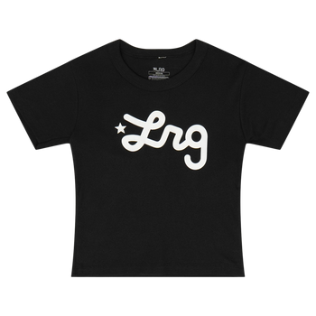 Baby Tee Script - Black