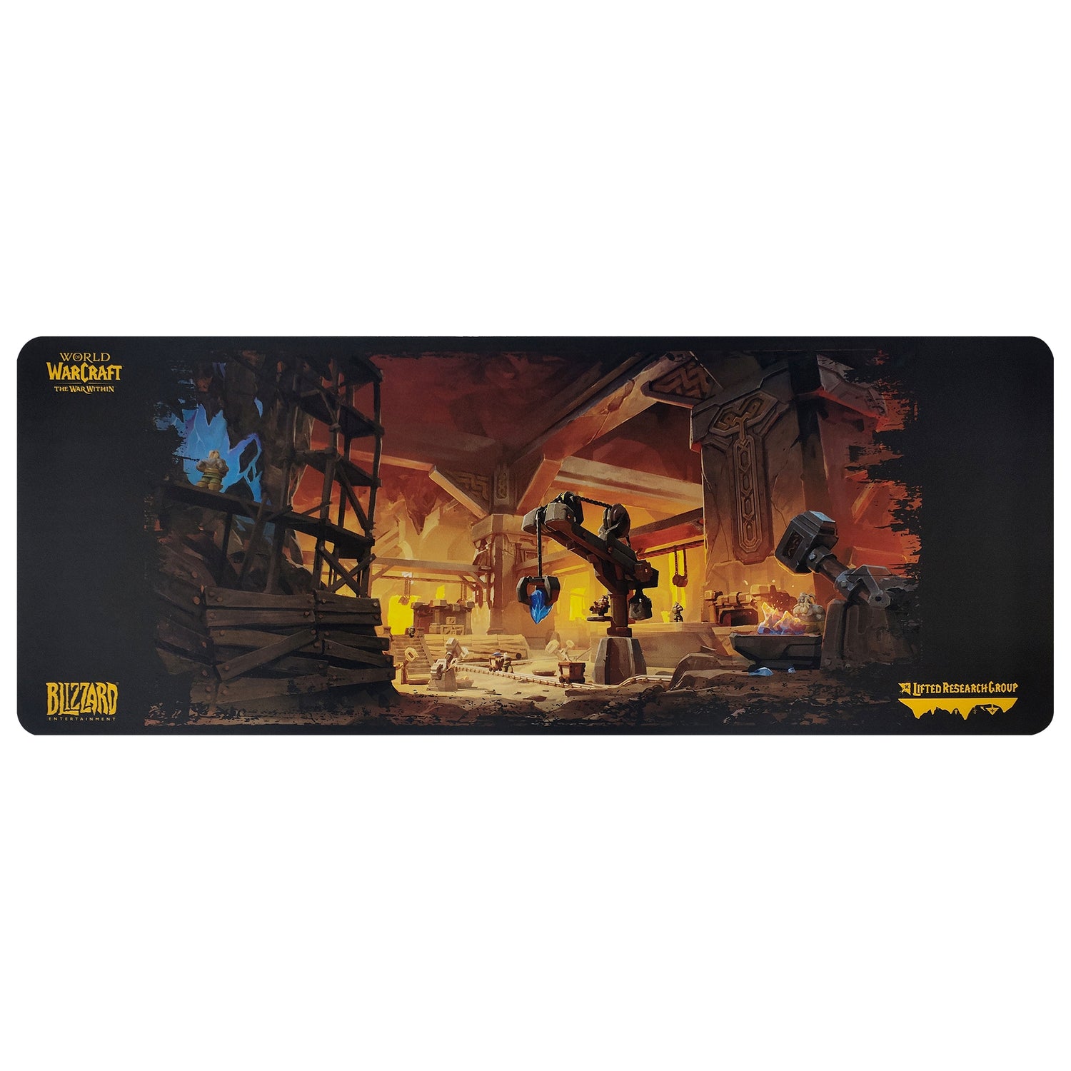 W.O.W. X LRG WORLD OF INDUSTRY MOUSEPAD - BLACK