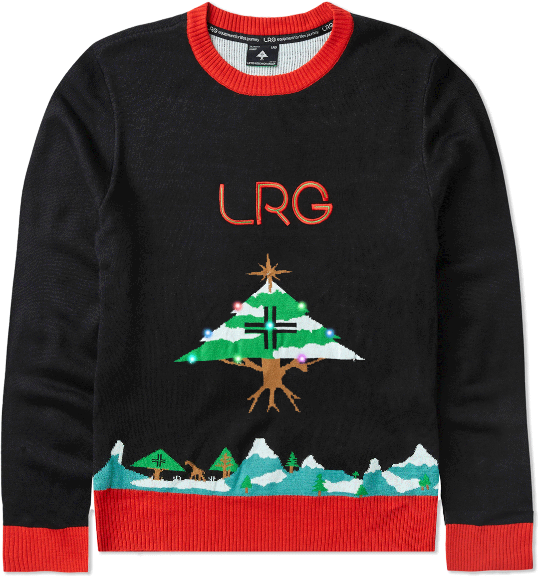 LRG LRG LIT XMAS SWEATER - BLACK | LRG Clothing
