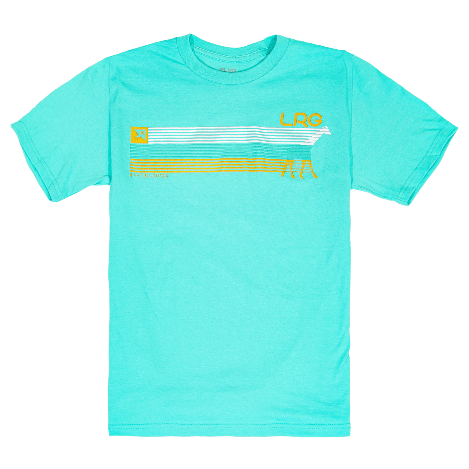 4700 STREAKED TEE - AQUA