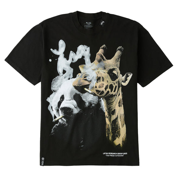 OUTDOOR FRIENDS TEE - BLACK