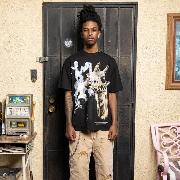 OUTDOOR FRIENDS TEE - BLACK