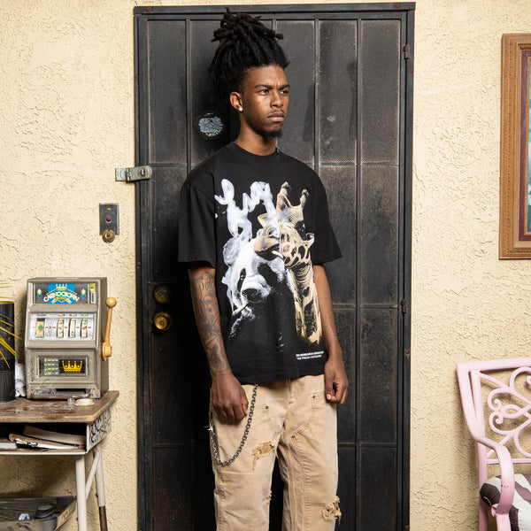 OUTDOOR FRIENDS TEE - BLACK