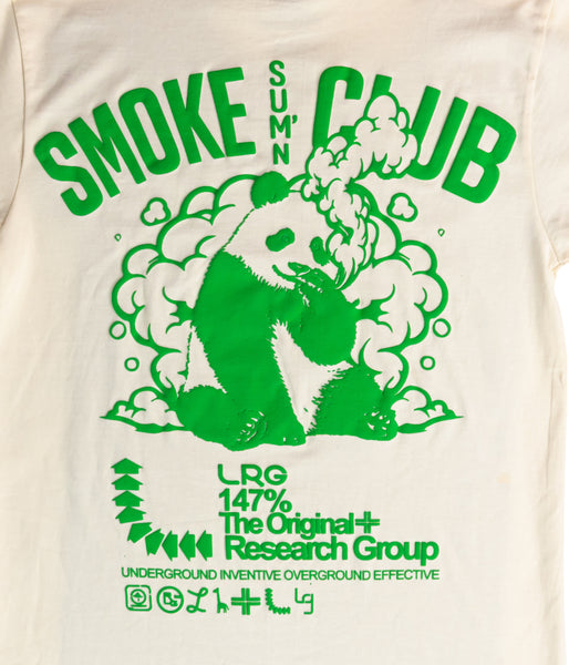 PANDA SMOKE CLUB TEE - OFF WHITE