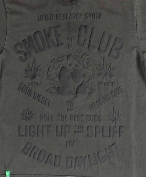 PANDA SMOKE CLUB TEE - PIGMENT BLACK