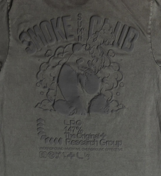 PANDA SMOKE CLUB TEE - PIGMENT BLACK