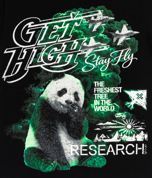 PANDA SMOKE TEE - BLACK