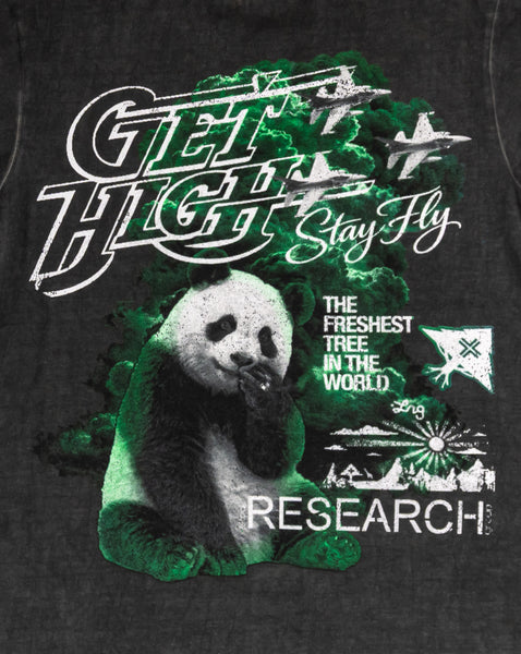 PANDA SMOKE TEE - OIL WASH