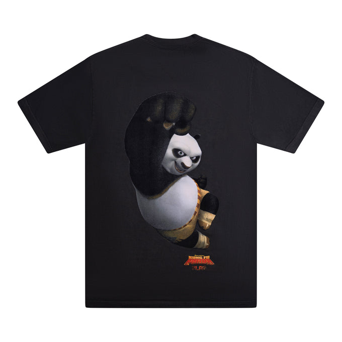 POWER MOVES TEE - PIGMENT DYED BLACK