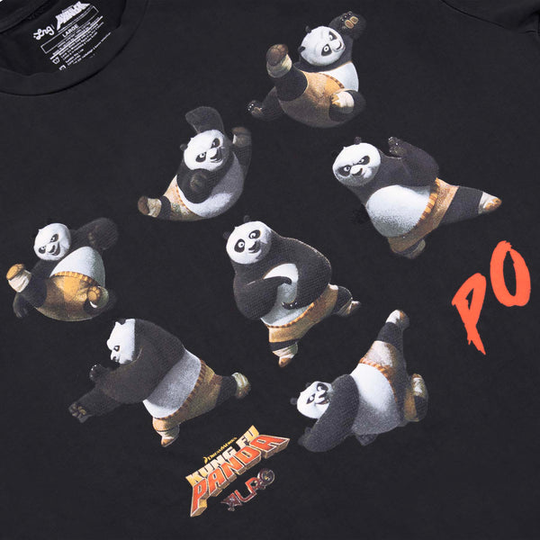 POWER MOVES TEE - PIGMENT DYED BLACK