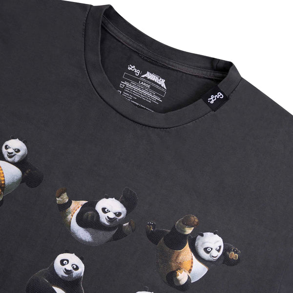 POWER MOVES TEE - PIGMENT DYED BLACK