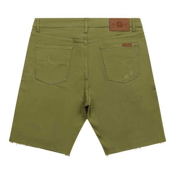 REAPER DENIM SHORT - CHIVE GREEN