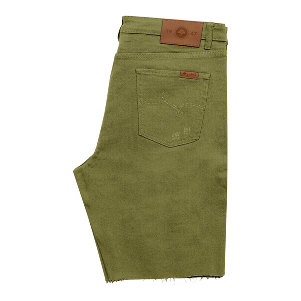 REAPER DENIM SHORT - CHIVE GREEN