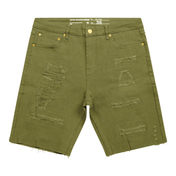 REAPER DENIM SHORT - CHIVE GREEN