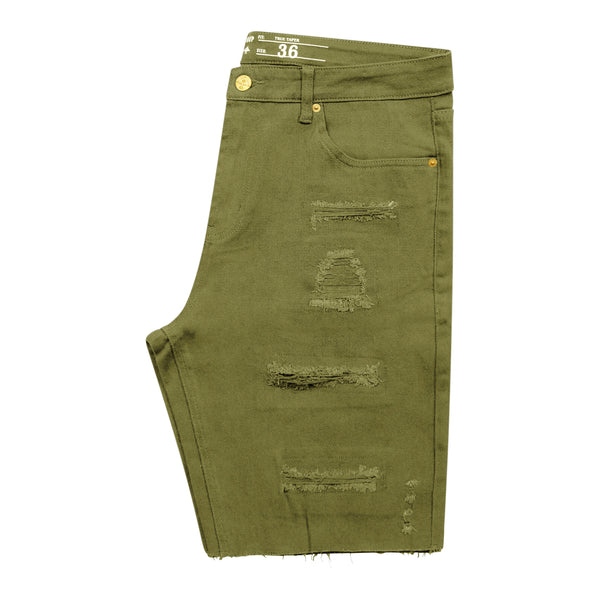 REAPER DENIM SHORT - CHIVE GREEN