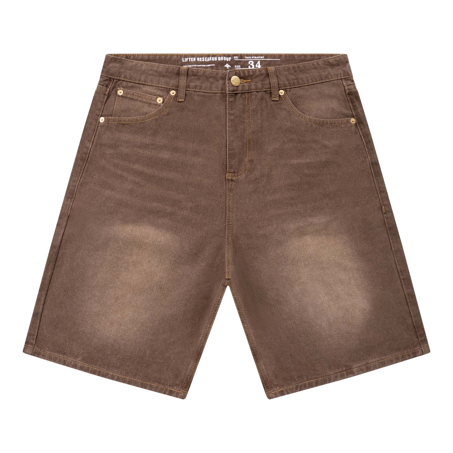 ROOTS SCHOOL DENIM SHORT - COFFEE WASH
