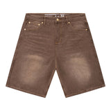 ROOTS SCHOOL DENIM SHORT - COFFEE WASH