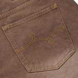 ROOTS SCHOOL DENIM SHORT - COFFEE WASH