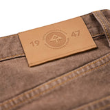 ROOTS SCHOOL DENIM SHORT - COFFEE WASH