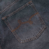 ROOTS SCHOOL DENIM SHORT - LIGHT BLACK WASH