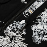 SKULL UTOPIA ZIP SWEATSHIRT - BLACK