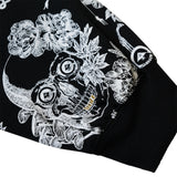 SKULL UTOPIA ZIP SWEATSHIRT - BLACK