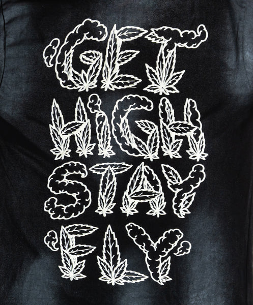 STAY FLY TEE - SPRAY BLACK