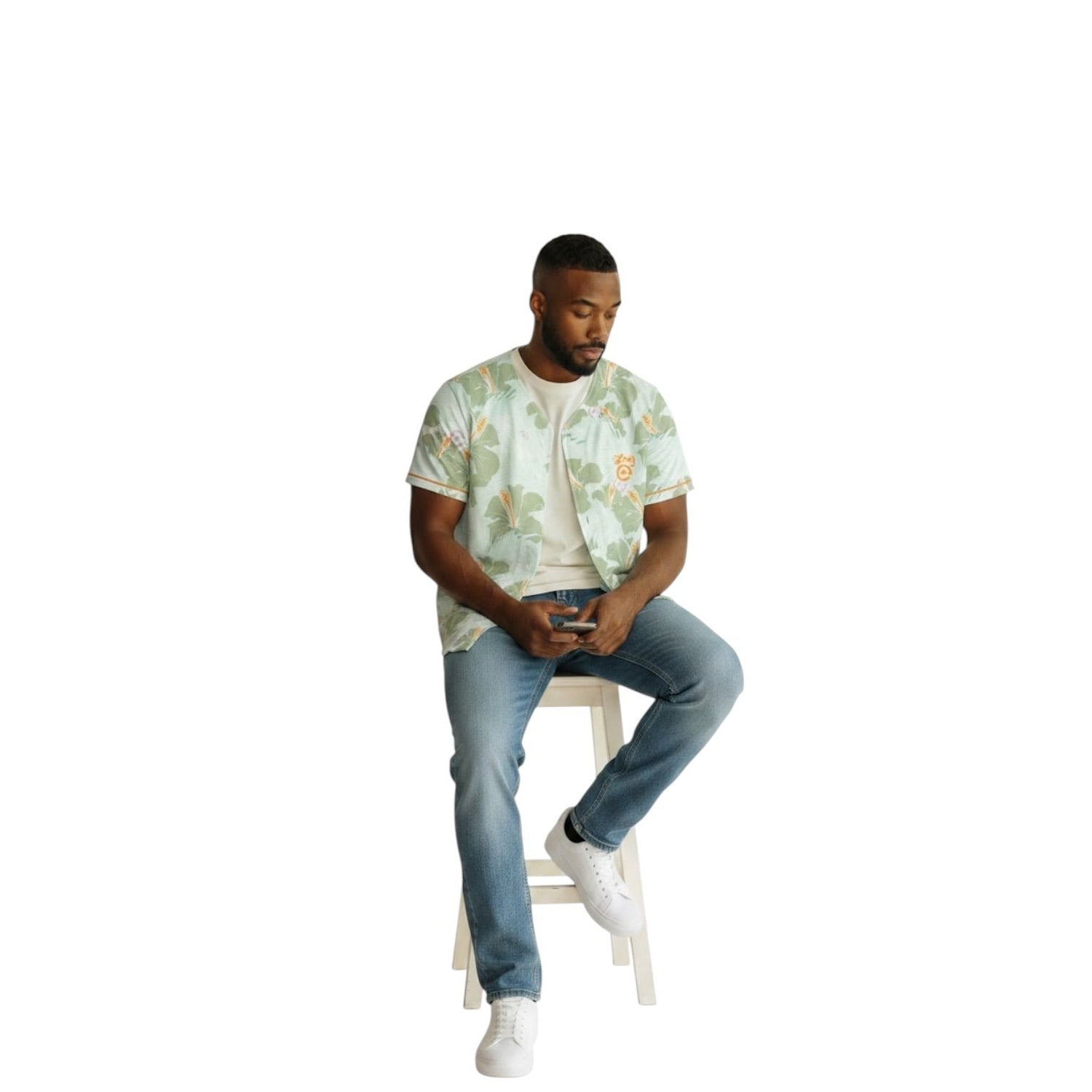 TROPIC WORLD CAMO MESH JERSEY - MINT