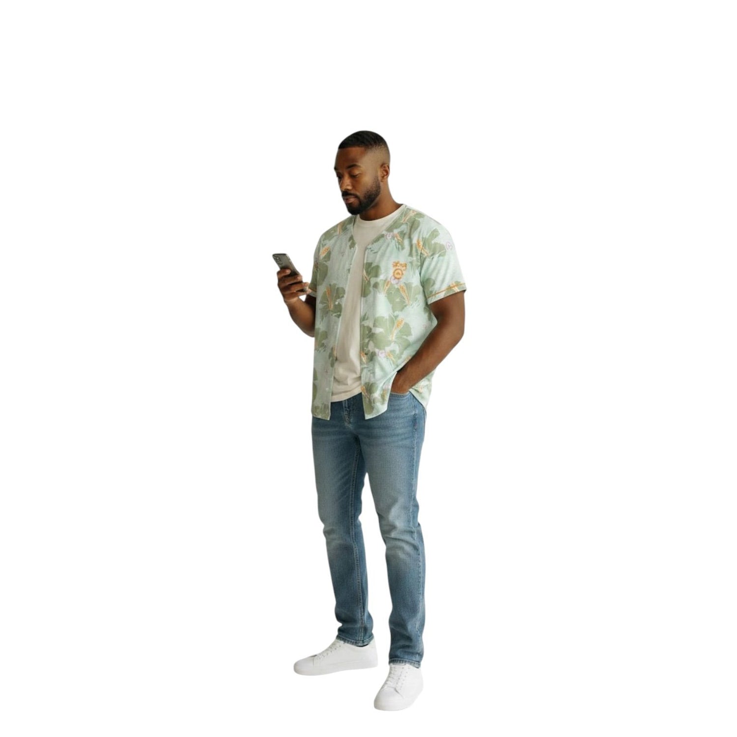 TROPIC WORLD CAMO MESH JERSEY - MINT