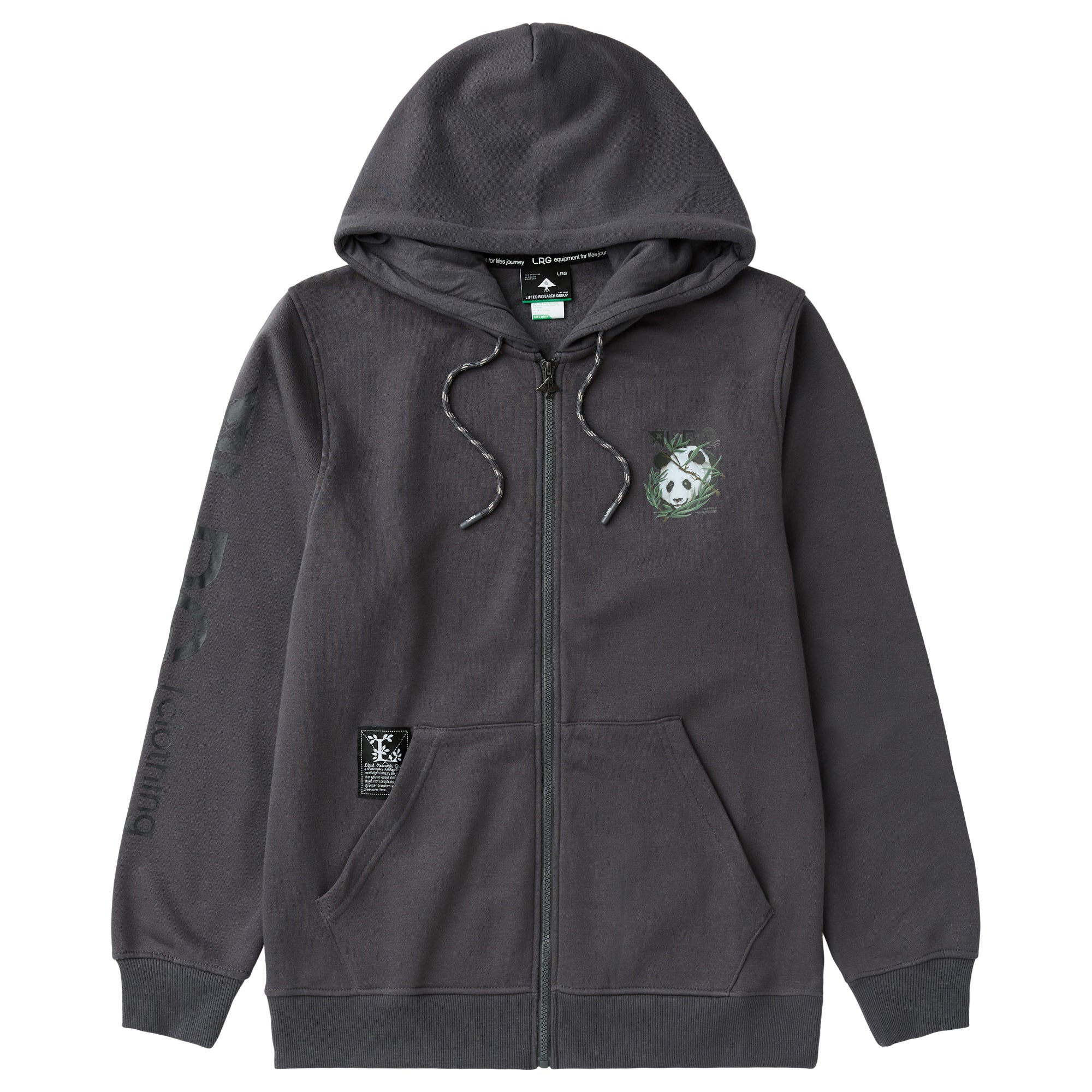 LRG FEEDING PANDA ZIP FRONT- CHARCOAL | LRG Clothing