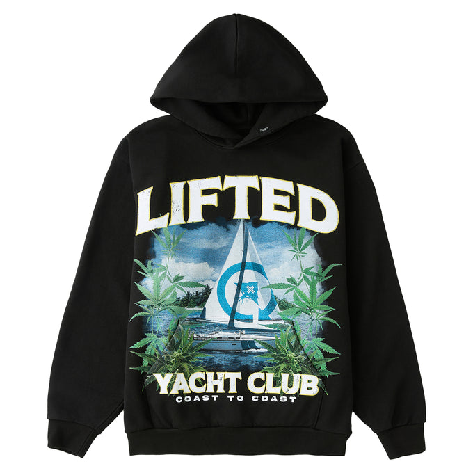 YACHT CLUB HOODIE - BLACK