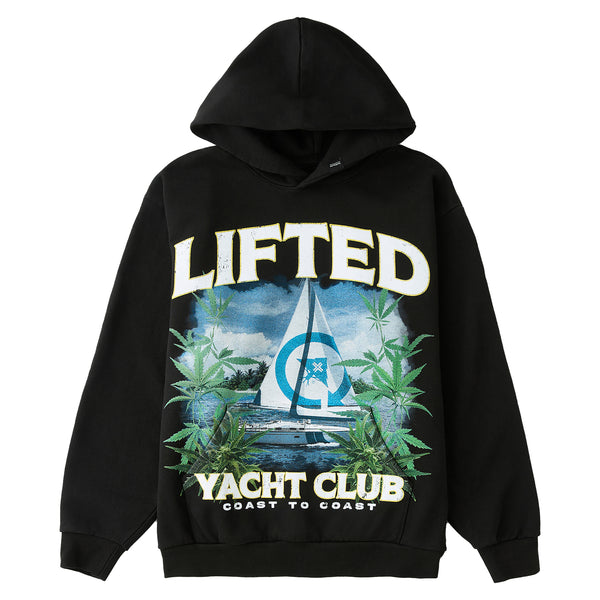YACHT CLUB HOODIE - BLACK