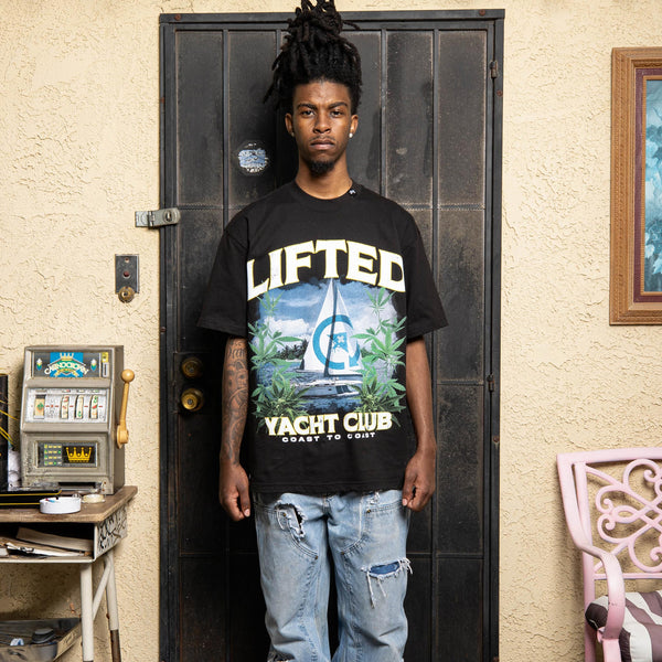 YACHT CLUB TEE - BLACK