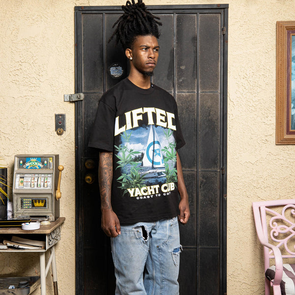 YACHT CLUB TEE - BLACK