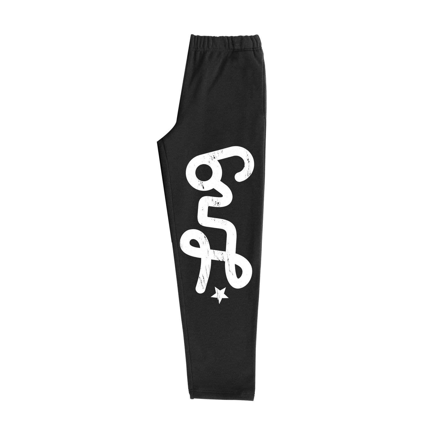 HOMEGROWN STRAIGHT LEG SWEATPANTS - BLACK