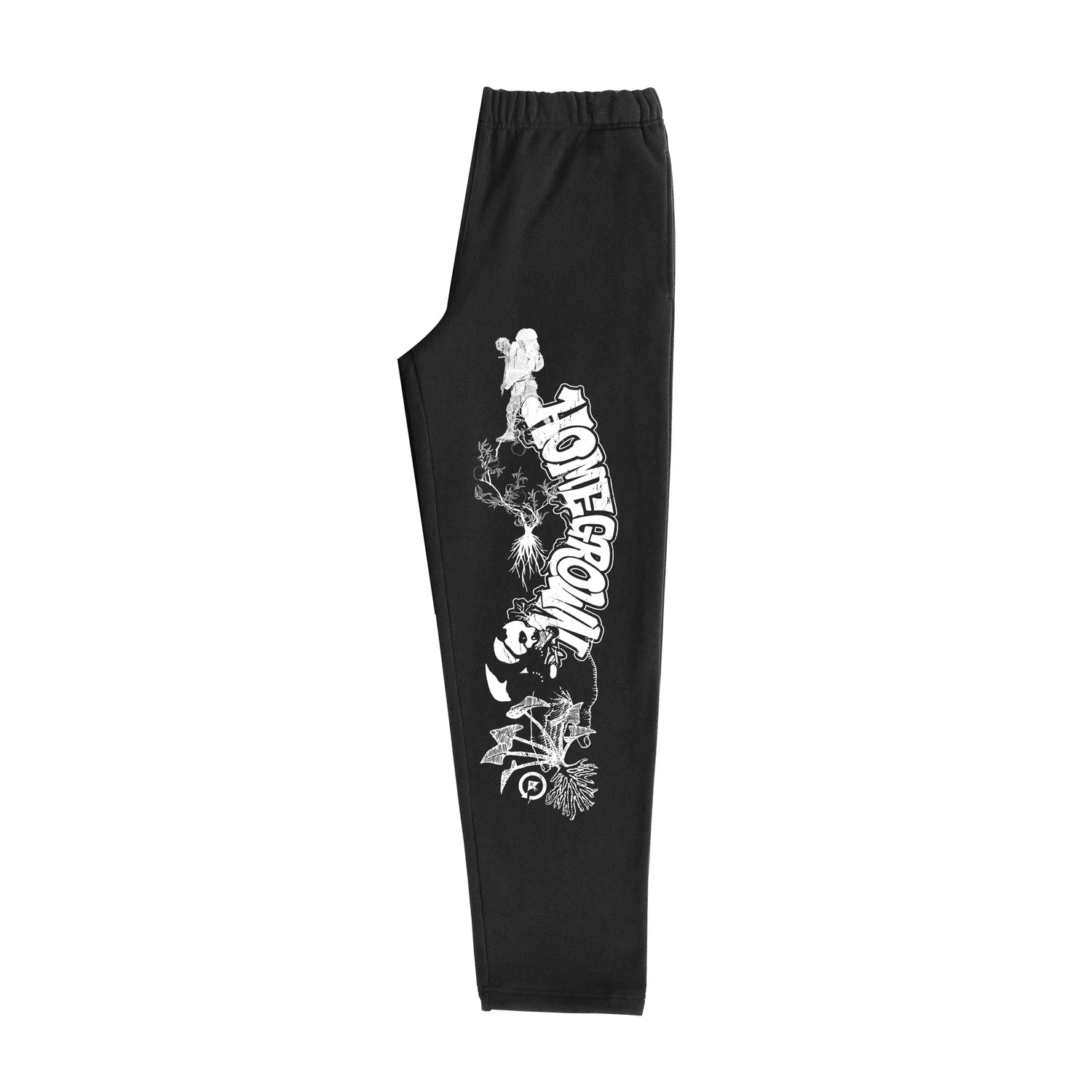 HOMEGROWN STRAIGHT LEG SWEATPANTS - BLACK