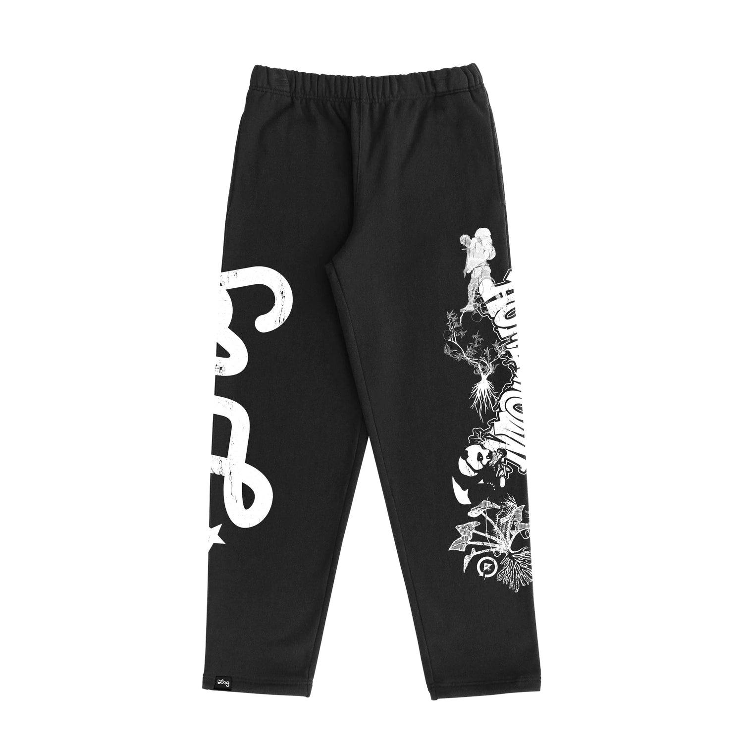 HOMEGROWN STRAIGHT LEG SWEATPANTS - BLACK